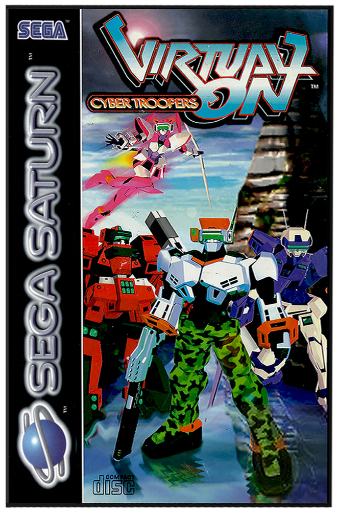 Virtual-On Cyber Troopers box art for Sega Saturn